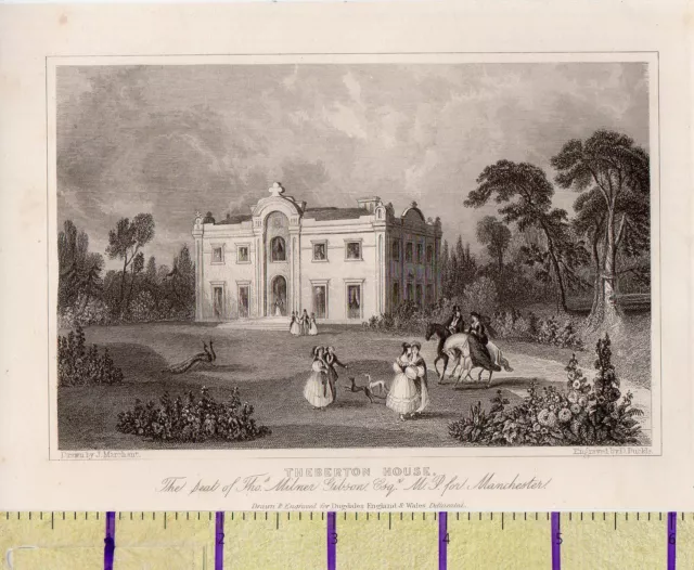 1836 Antique Georgian Print ~ Saffron Walden Church ~ Essex Gibson