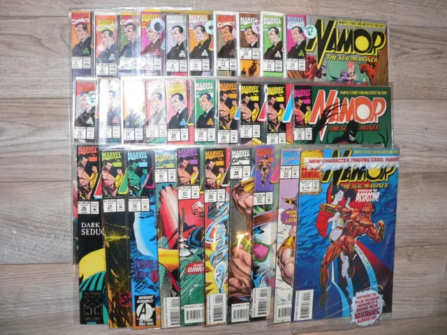 Lot of 30 Issues of Namor The Sub-Mariner 1990s Marvel Comics Series, High Grade