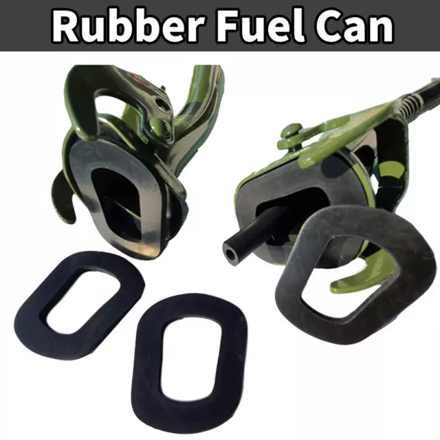 2*RUBBER SEAL Metal Fuel Can Spout For Jerry Cans Petrol Canister For 5/10/20L/