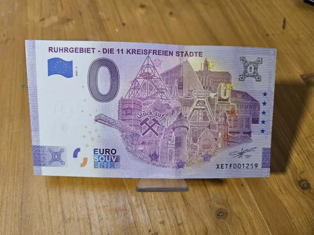 0 Euro Schein Ruhrgebiet - Die 11 Kreisfreien Städte Fehldruck