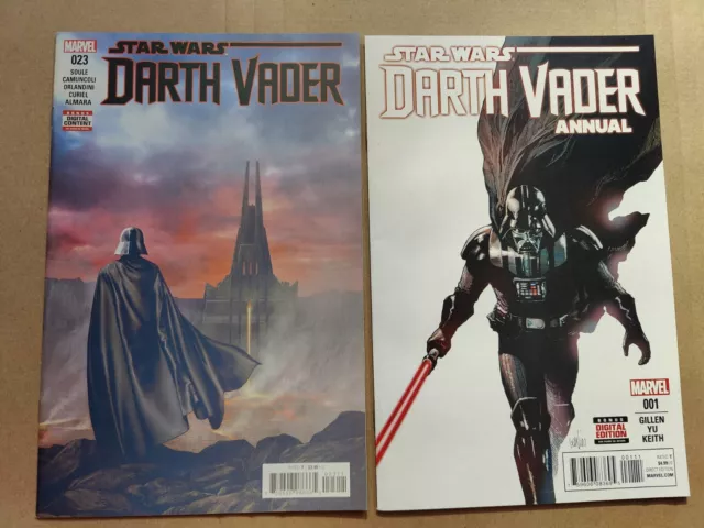 Star Wars Darth Vader 23 + Annual 1  Marvel Comics 2016 VF Lot Of 2