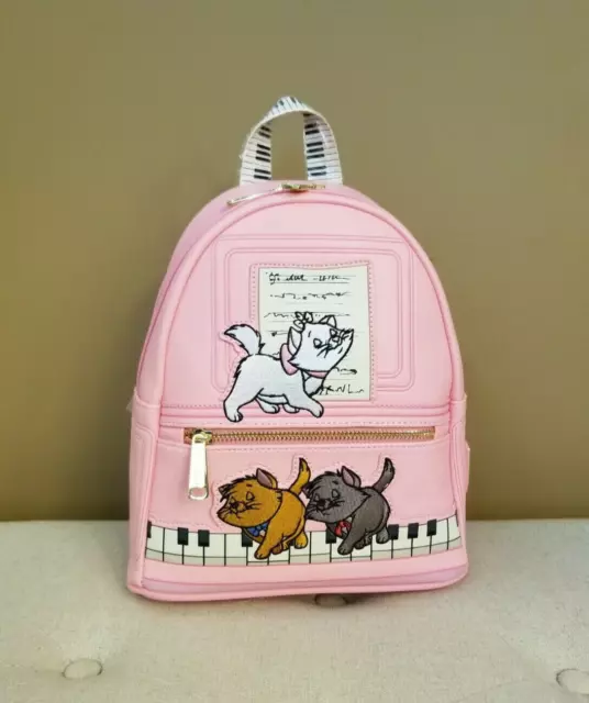 Loungefly Disney the Aristocats Piano Pink Mini Backpack Marie NEW
