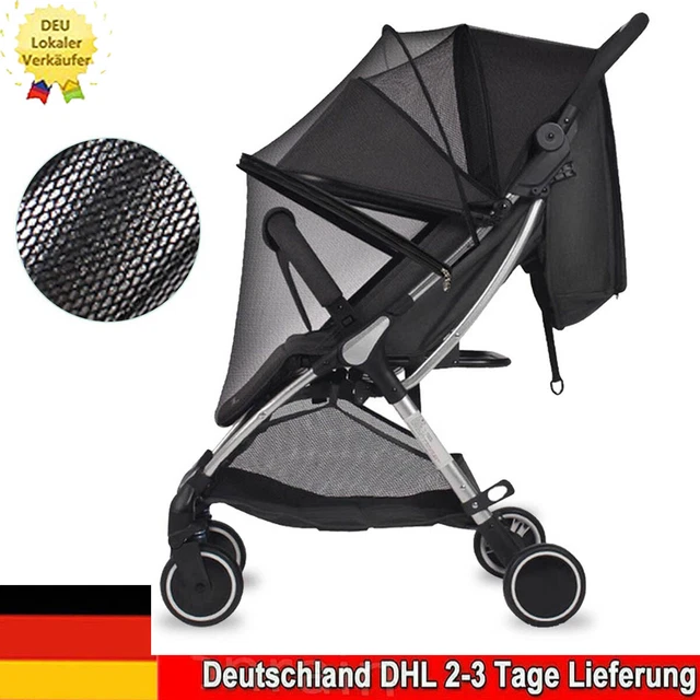 Moskitonetz Kinderwagen Mückennetz mit Doppelten Reißverschluss Universal Buggy