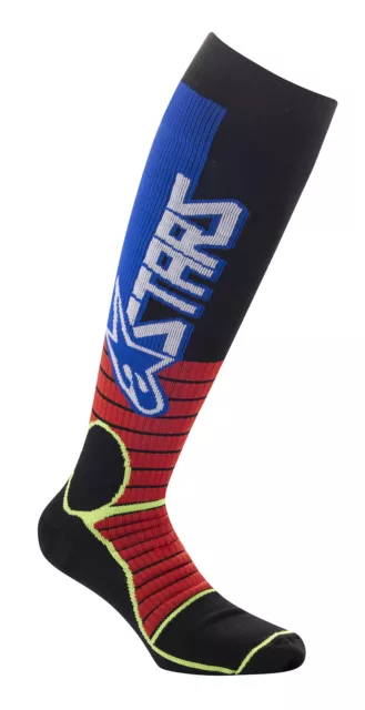 Alpinestars Sock Mx Pro Rd/Yl/Blu M 4701520-3057-M