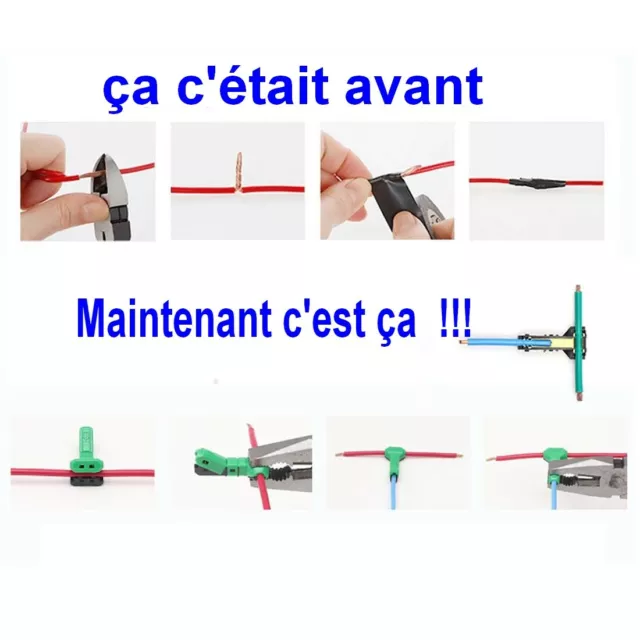 100 COSSES Borne Connexion Auto Dénudant,Connecteur,Connectors JOW,0,2 à 0,5 mm² 2
