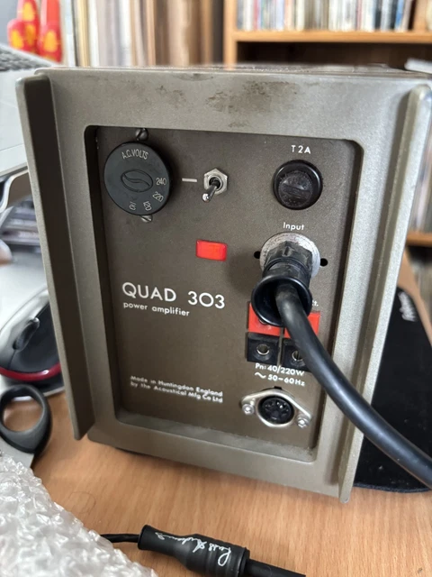 QUAD 303 POWER Amp Working with RARE ON/OFF Switch 24000 Great Sound £ ...