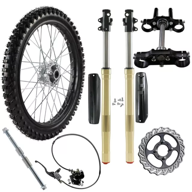 31" Front Fork Triple 70/100-19 Tire Rim fr Dirt Bike Apollo CRF150 CRF100 KX CR