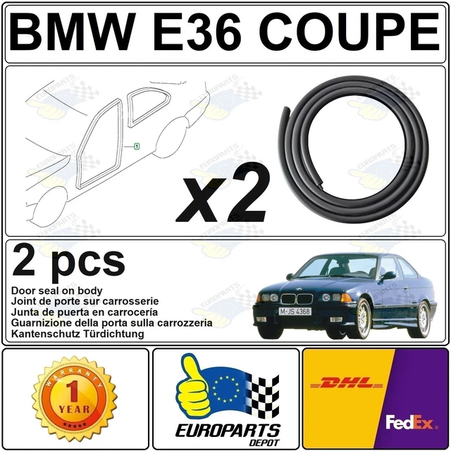 BMW E36 3SERIES Coupe 2Door Edge Protection Door Seal Weatherstrip LH