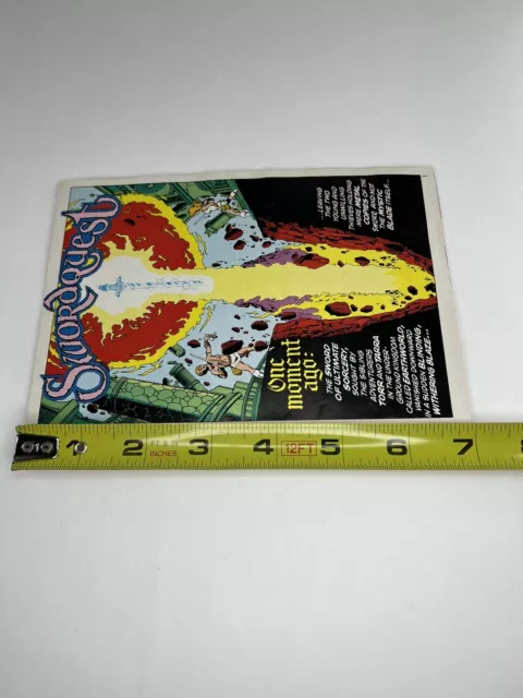 Swordquest #2 Vol. 1 Atari 2600 DC Mini Comic Book Fireworld 1982 Missing Cover! 6