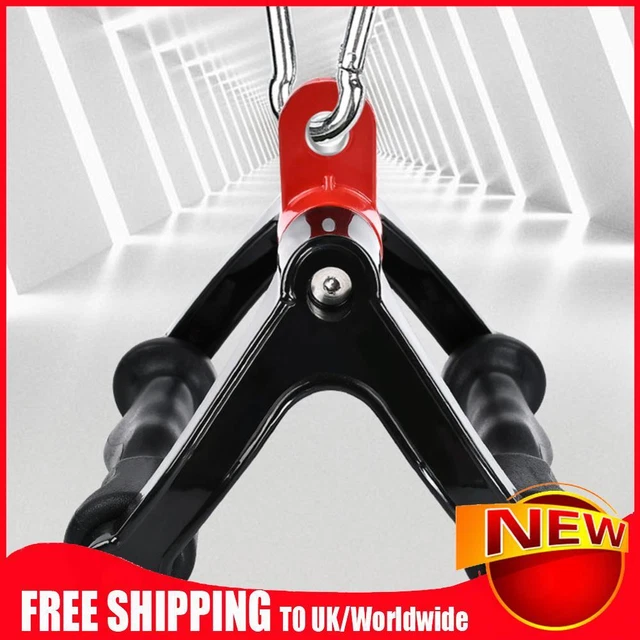 V-SHAPED PULL DOWN Handle Ergonomics 360°Rotating for Classic Rowing ...