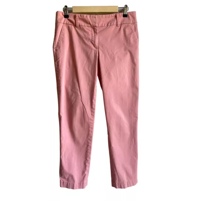TALBOTS The Daily Ankle Light Pink Chino Pants Size 6 Preppy Classic Stretch