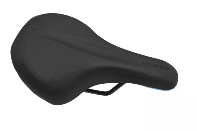 Selle de Vélo Cube Naturel Fit Séquence Comfort Mémoire Éponge Bleu Foncé Sillet