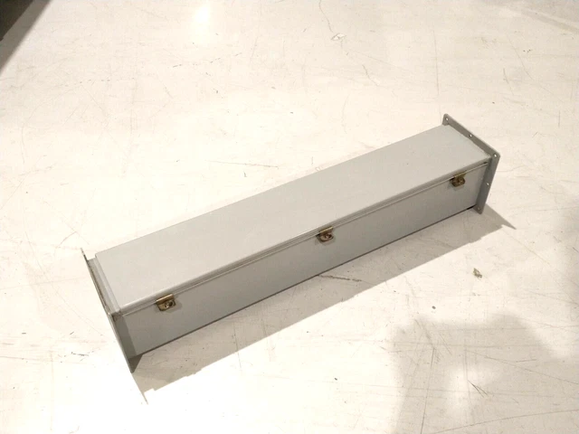 Hoffman F-66W36 Straight Section Feed-Through Hinged Wireway 6"x6"x36" Gray