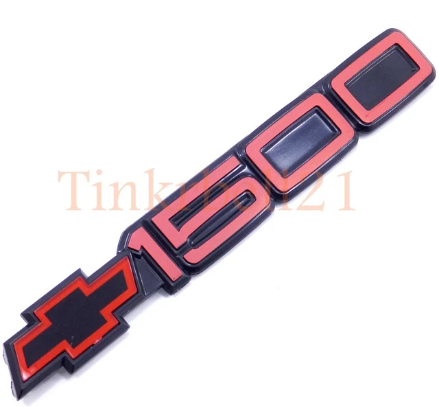 Black Bowtie Door Emblem Badge Decal For 88-98 Chevy Tahoe Suburban Silverado 1500 – Adhesive Side Sticker