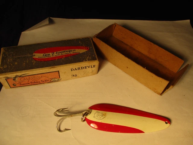 Cuillère De Pêche Vintage – Lou J. Eppinger Huskie Devle – Avec Boîte