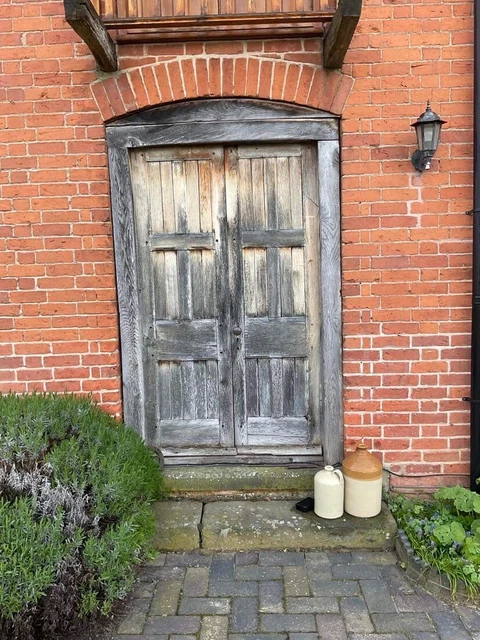 Antique Oak Double Doors