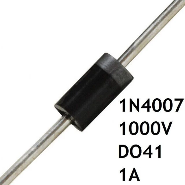sourcing map 1N4007 Diode 1A 1kV Redresseur silicium électronique axial 10pc sourcing map 1N4007 Diode 1A 1kV Redresseur silicium électronique axial 10pc