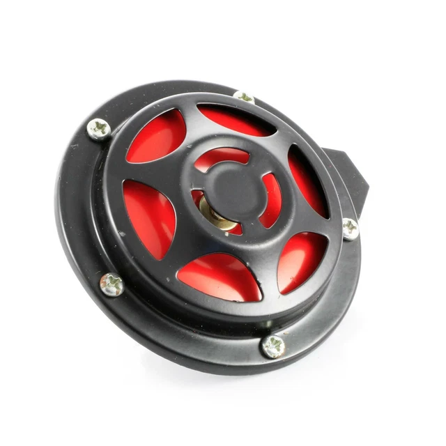 Klaxon 12V Disque Chrome 65mm 110dB - Pour Voiture, Moto, VTT, Installation Facile