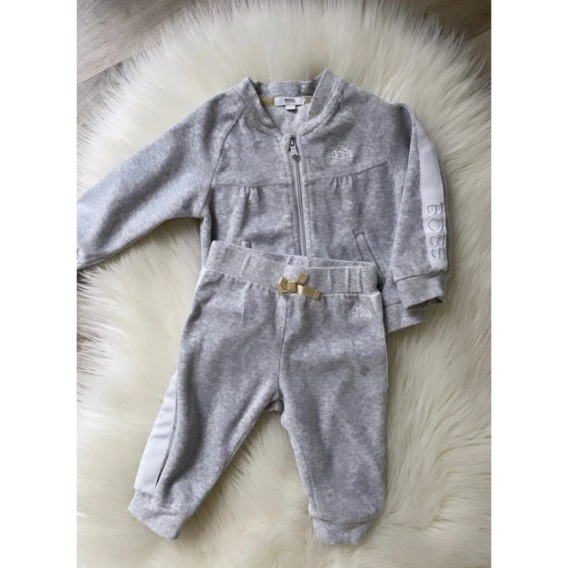 Hugo Boss Baby Girls Tracksuit Size 6m 3-6 Months Designer Outfit Set