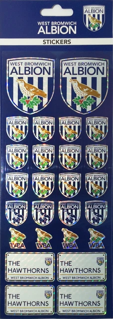 West Bromwich Albion Fußballverein Aufkleber Meisterschaft Party Geschenke für Fans