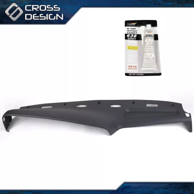 Fit For 94-97 Dodge Ram 1500 2500 3500 Dash Cover Molded Dashboard Overlay Gray