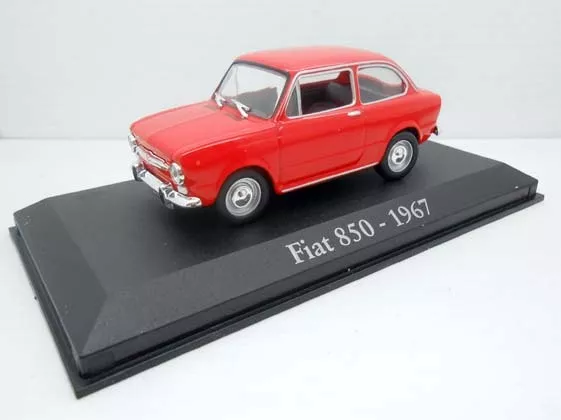 1/43 Coche Fiat 850 Rojo 1967 Seat  Ixo Rba  1:43 Metal Model Car Miniatura