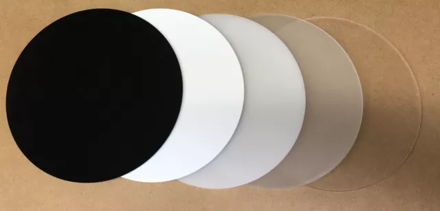 PLEXIGLAS® Acrylglas Runde Platte klar milchglas weiß schwarz Ø50mm bis Ø700mm
