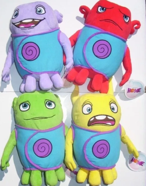 Home Boov Dreamworks Alien 11" Soft Plush Toy Oh Purple Red Green Yellow -Choose