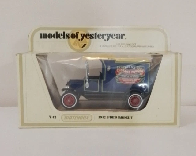 MODELS OF YESTERYEAR Matchbox 1912 Ford Model T Bird’s Custard Powder Y12 1978 15.00 PicClick