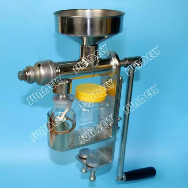 HD Manual Oil Press Machine Expeller Extractor Stainless Steel#304 Homemade oil