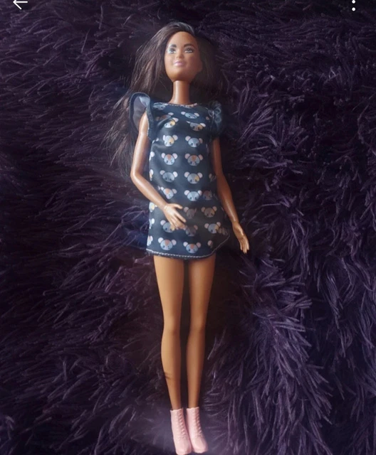 BARBIE FASHIONISTA #140 Mouse Print Dress Mattel Doll 12.00 - PicClick UK