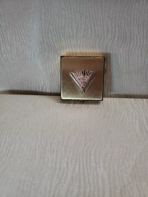 Vintage Mini Brass Pill Box