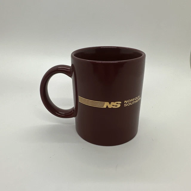 Norfolk Southern Virginia Division Mug Maroon Coffee Tea Cup Railroad.