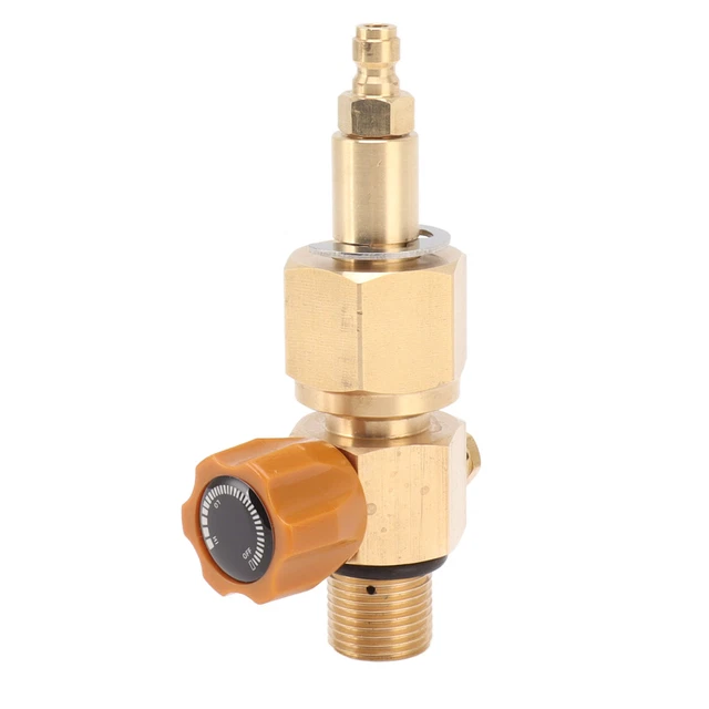 CO2 Tank Refill Valve X 1.5 Rustproof 5000PSI CO2 Tank High Pressure Valve For