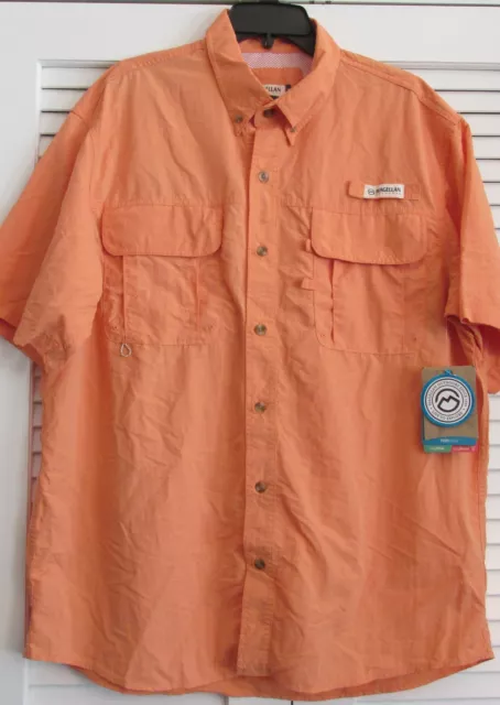MAGELLAN LAGUNA MADRE Orange Ss Shirt-Upf 30+ (L) (8) $10.00 - PicClick