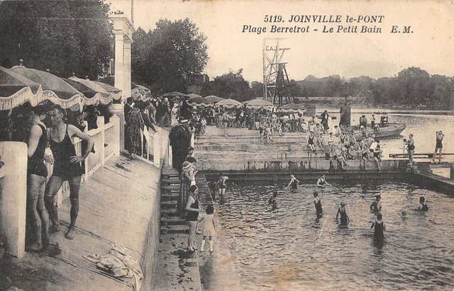 Cpa 94 Joinville Le Pont / Plage Berretrot / Le Petit Bain