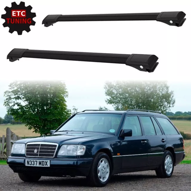 Mercedes-Benz E-Class W124/S124 Estate/Wagon 1985-1996 Carrier Cross Bars Black