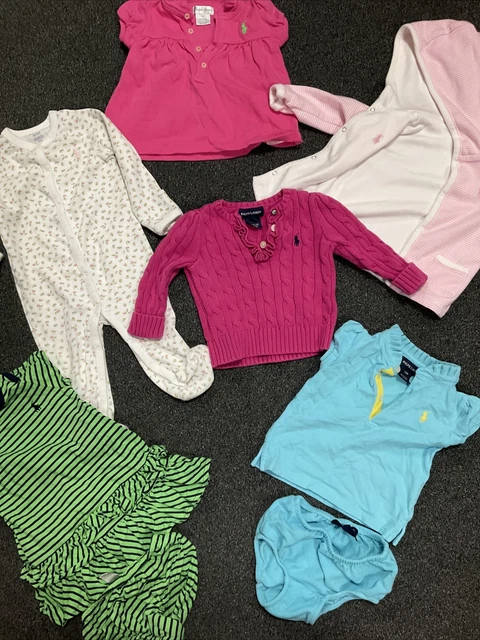 Pacchetto vestiti ralph Lauren bambina taglia 9 mesi 9-12 mesi