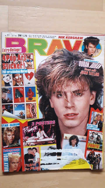 BRAVO Nr.11 vom 7.3.1985 Billy Idol, Kim Wilde, Wham, Nik Kershaw, Depeche Mode