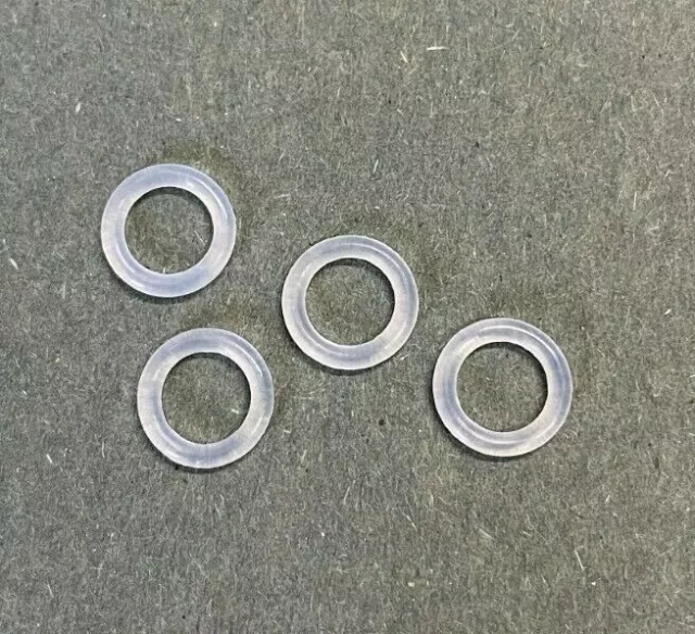 8mm ID x 2mm C/S Clear Silicone O Ring . Food Grade . 8x2 . Rubber Seal