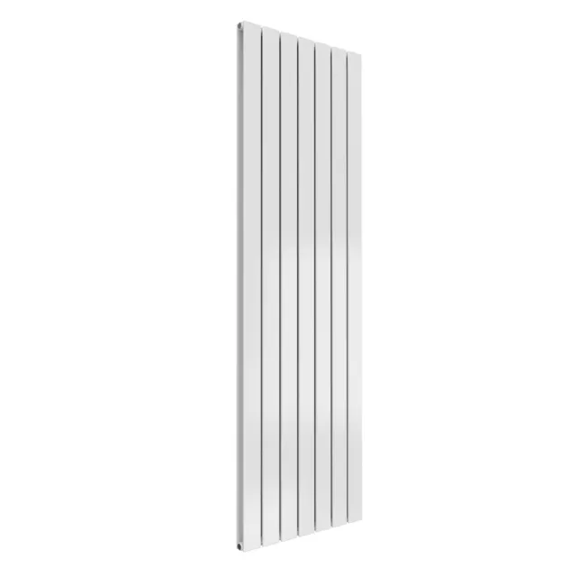 Reina Flat Double Designer Vertical Radiator 1600mm H x 514mm W - White