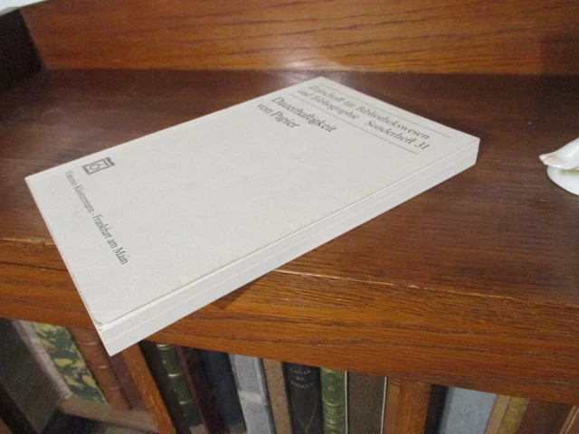 BUCHRESTAURIERUNG Dauerhaftigkeit von Papier BUCHBINDER Buchbinderei BUCHEINBAND 2