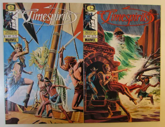 Timespirits Lot of 2 #2,3 Epic Comics (1984) 1st Print Comic Books