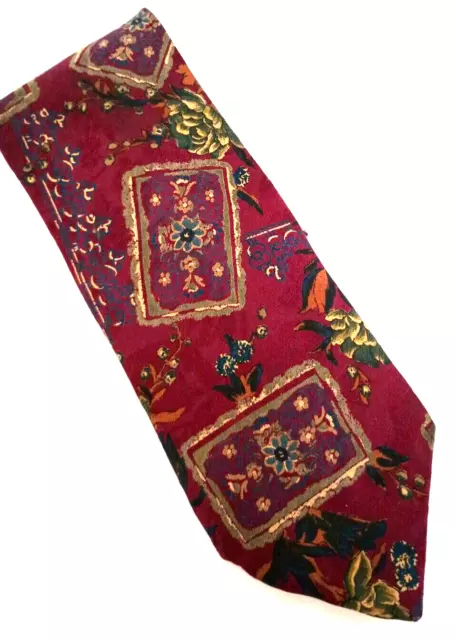 Givenchy Monsieur Mens Classic Style Tie Silk Multicolor Itay Vintage 3 7/8 x 58