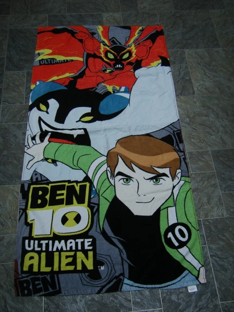 Toalla de algodón multicolor grande Cartoon Network Ben 10 ~ playa/baño/ducha/natación