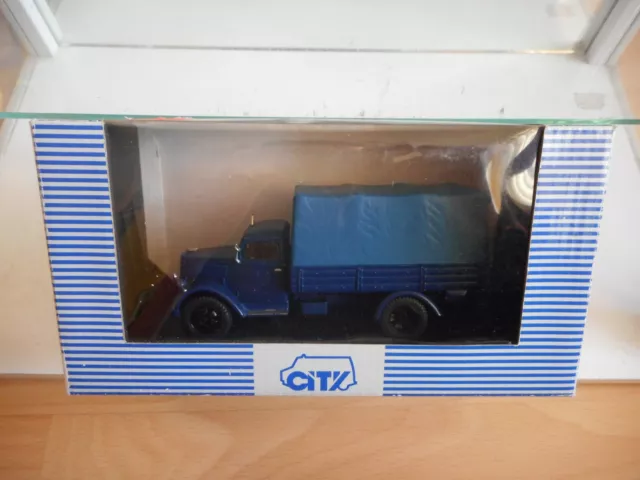 Vitesse Opel Blitz 3.5 Ton Cargo High Canvas Truck in Blue on 1:43 in Box