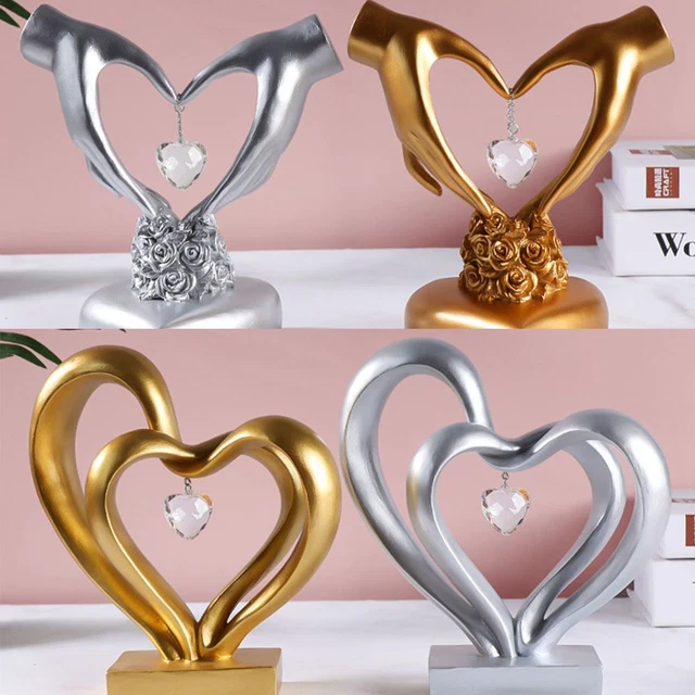 Ornements Artisanat en résine Statue Sculptures Amour Couple de mariage 3
