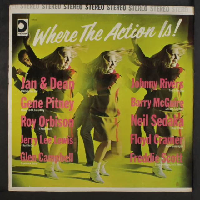 VARIOUS: where the action is DESIGN 12" LP 33 RPM