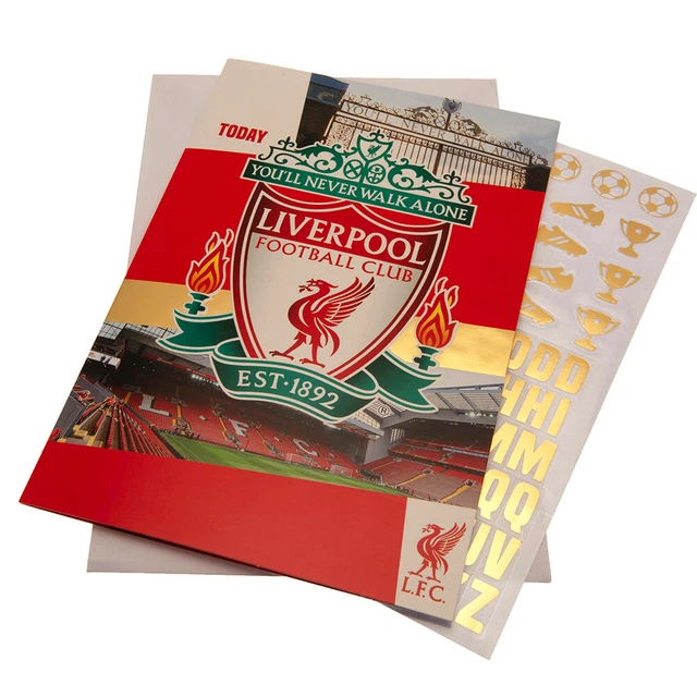 LIVERPOOL FC BIRTHDAY Card With Stickers Official Merchandise Great
