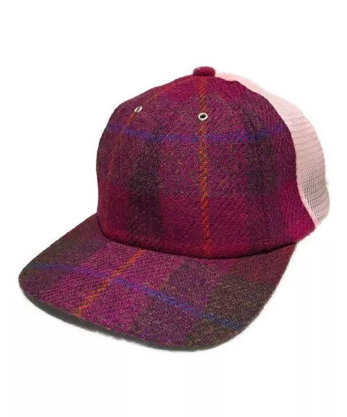 Mesh Wool Check Cap Unused or Near Mint